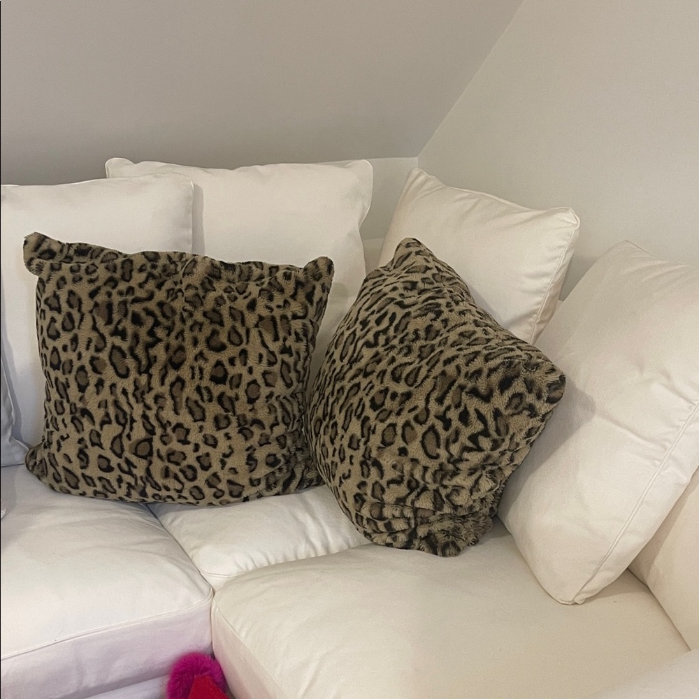 Target threshold faux fur pillows